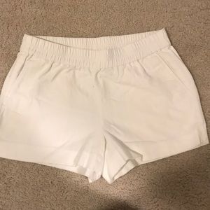 Crew white cotton shorts